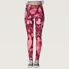Leggings Corazones Y Vides |