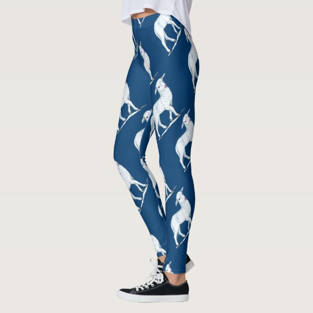 Leggings Cordero blanco pequeño (Izquierda)