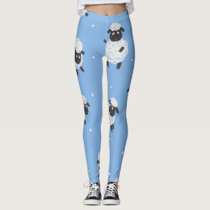 Leggings Corderos blancos, corderos vintage.