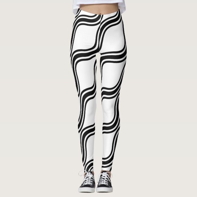 Leggings cordones de olas (Anverso)