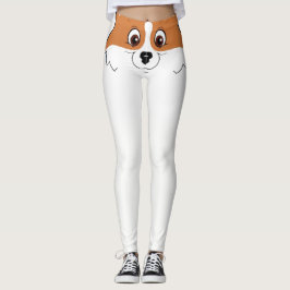 Leggings Corgi sonriente