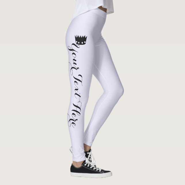 Leggings Corona Lavanda Personalizada (Derecha)