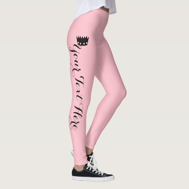 Leggings Corona Personalizada Rosa Rubor (Derecha)
