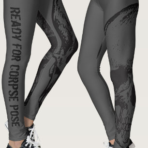 Leggings Corpse Pose   Piernas   Gris