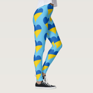 Leggings Corre los colores de la bandera de Ucrania