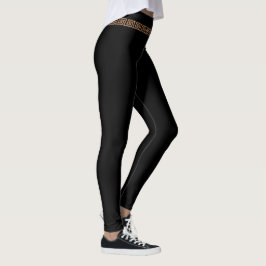 Leggings Correa del oro rústico del griego clásico sola