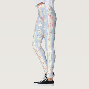 Leggings Correo de lechuza Hedwig con patrón de rayas