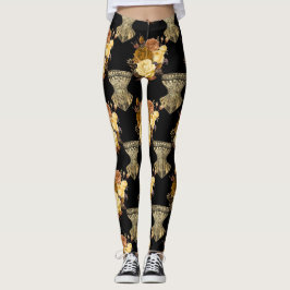 Leggings Corsets y flores