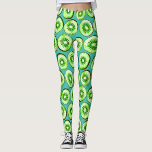 Leggings Cortes de Kiwi en turquesa