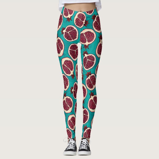 Leggings Cortes granadas de turquesa (Anverso)