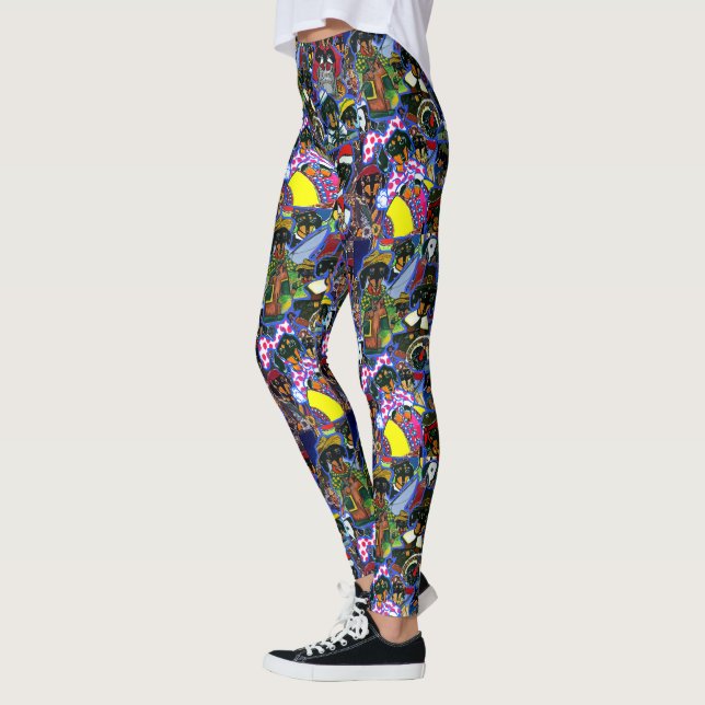 Leggings Cortos de Dachshund (Izquierda)