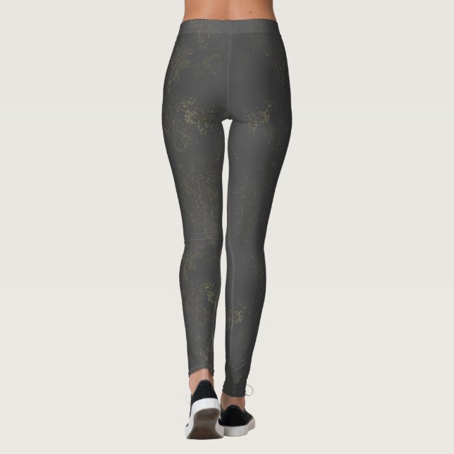 Leggings Cosas salvajes Flores Gris (Reverso)