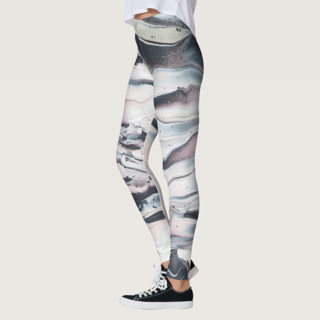 Leggings Cosecha de V que vetea (Izquierda)