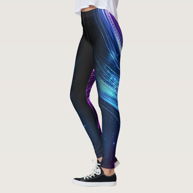 leggings Cosmic Light Streaks (Izquierda)