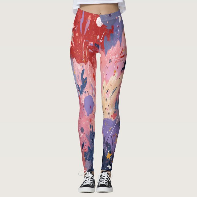 Leggings Cosmic Party Abstract Explosion (Anverso)