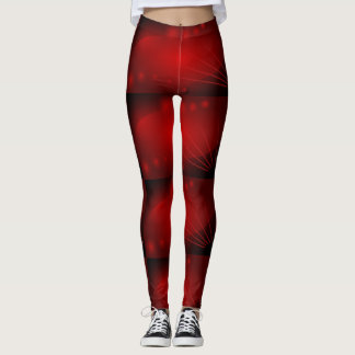 Leggings Cósmico negro y rojo