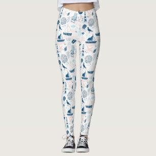 Leggings Costa Nautica Verano Azul Rosa Costero (1)