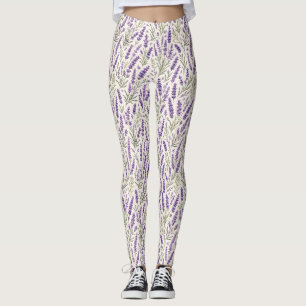 Leggings Cottagecore Espiga Botánica de Lavanda
