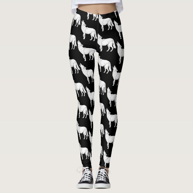 Leggings Coyote que grita Thunder_Cove (Anverso)