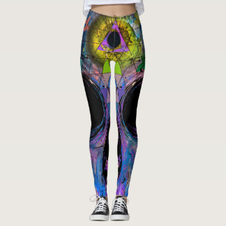 Leggings Cráneo psicodélico del tercer ojo - polainas