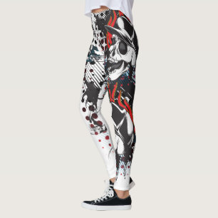 Leggings Cráneos por todo las polainas