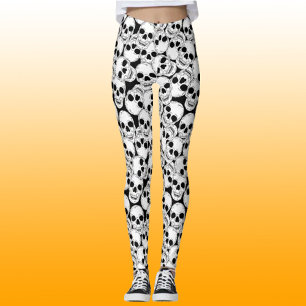 Leggings Cránulos góticos estampados
