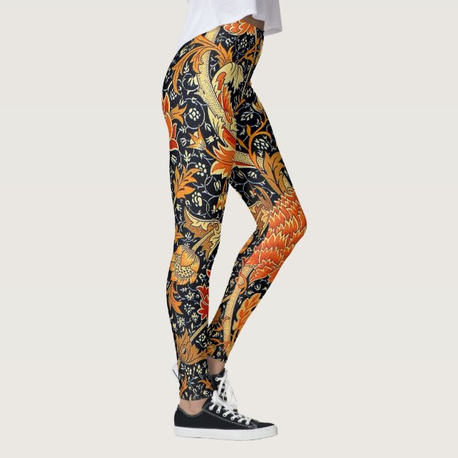 Leggings Cray, famoso patrón de William Morris (Derecha)
