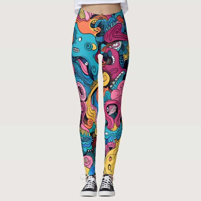 Leggings Crazy Monster Mash (Anverso)