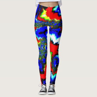 Leggings Crazy Wild Abstract Mandlebrot