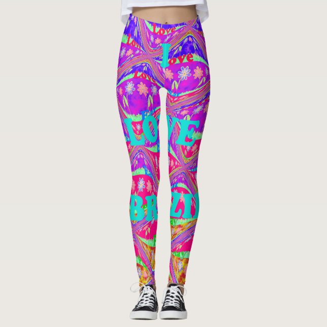 Leggings Crea tu propia Belleza Amo Brasil (Anverso)