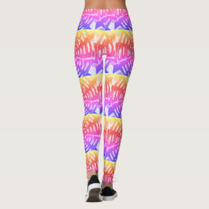 Leggings Crea tu propia impresión colorida en todo el diseñ