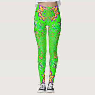 Leggings Crea tu propia ropa con patrón floral de amor lind