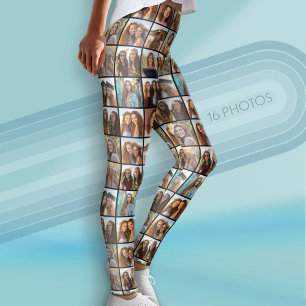 Leggings Crea tu propio Collage de fotos - 16 fotos