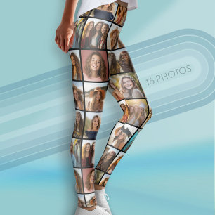 Leggings Crea tu propio Collage de fotos - 16 fotos