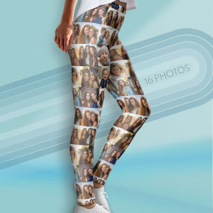 Leggings Crea tu propio Collage de fotos - 16 fotos