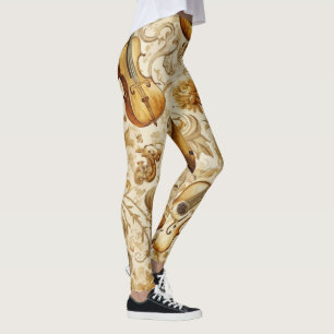 Leggings Crea Tu Propio Collage de Instrumentos Musicales D