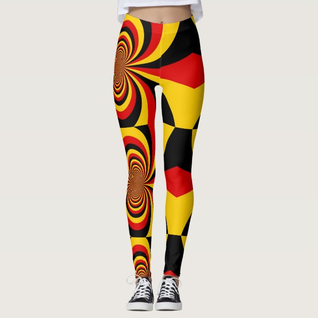 Leggings Crea tu propio color de bandera nacional de Aleman (Anverso)
