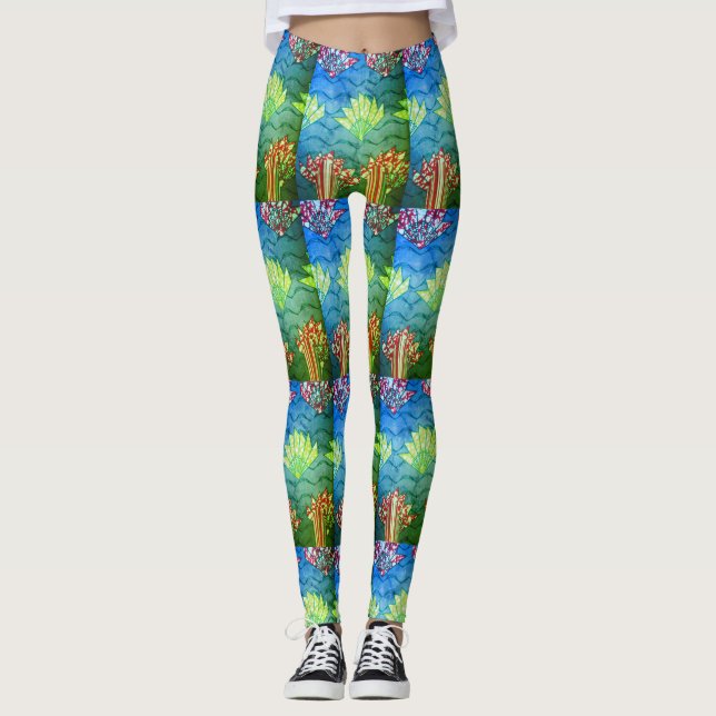 Leggings Crea tu propio diseño africano Boda y bonito (Anverso)