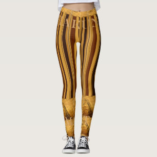 Leggings Crea tu propio diseño de patrón de animal de jiraf