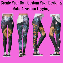 Leggings Crea tu propio diseño de yoga Personalizado y haz 