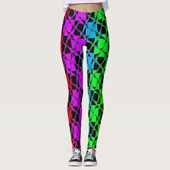 Leggings Crea tu propio diseño luminoso de estilo de luz no (Anverso)