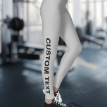 Leggings Crea tu propio gris Personalizado<br><div class="desc">Crea Tus Propias Piernas Gris Personalizados.</div>