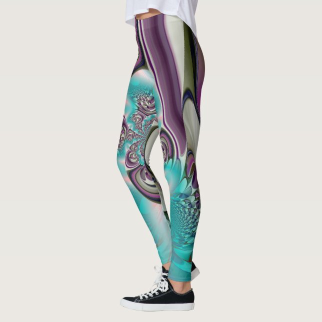 Leggings Crea tu propio hermoso Boda de ropa Verde azulado (Izquierda)