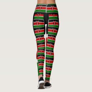 Leggings Crea tu propio Kenya Black Red Green Runner