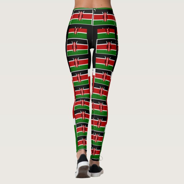 Leggings Crea tu propio Kenya Black Red Green Runner (Reverso)