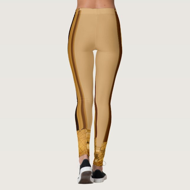 Leggings Crea tu propio patrón africano de ropa de jirafa (Reverso)