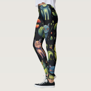 Leggings Crea tu propio prado de gatos fantásticos y capric