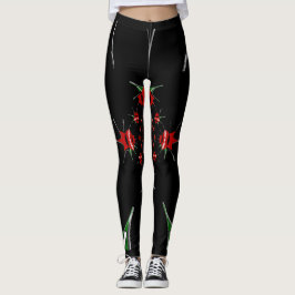 Leggings Crea tu propio Rojo Negro y Vivo