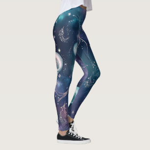 Leggings Crea tus Propias Espirales de Galaxias Florales Ro