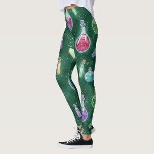 Leggings Crea Tus Propias Pociones Mágicas Cristales Verdes